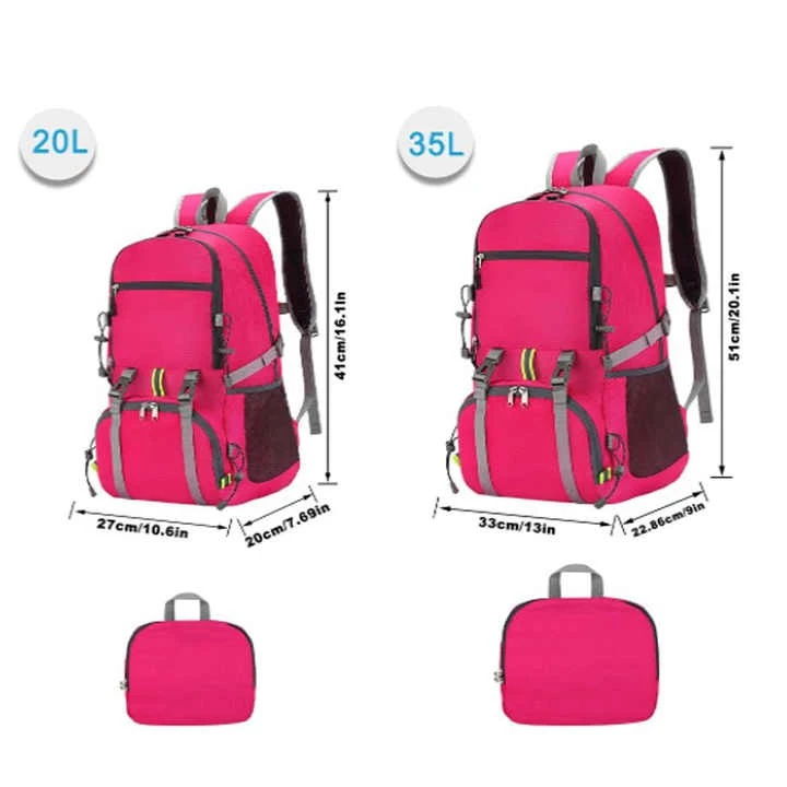 Customize Foldable Hiking Casual Backpack Bag Factory